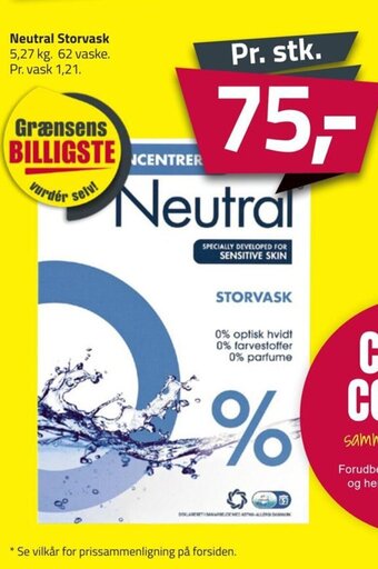 Fleggaard Neutral Storvask tilbud