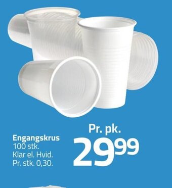 Fleggaard Engangskrus 100 stk tilbud