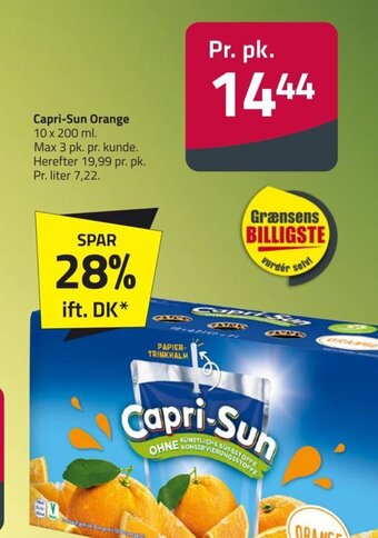 Fleggaard Capri-Sun Orange tilbud