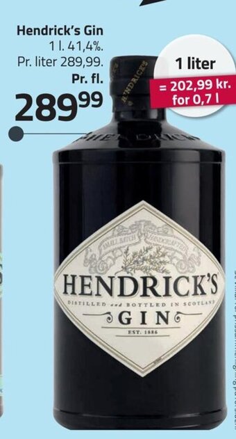Fleggaard Hendrick's Gin tilbud