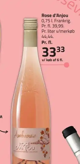 Fleggaard Rose Rose d'Anjou 0,75 l. Frankrig. tilbud