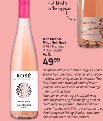 Fleggaard Jean Biecher Pinot Noir Rosé tilbud
