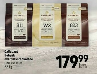 Citti Callebaut Belgisk overtrækschokolade tilbud
