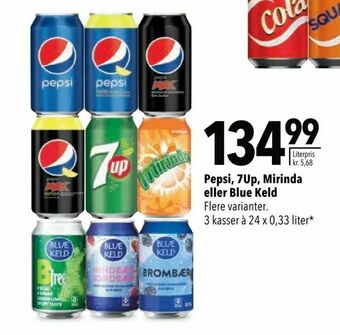 Citti Pepsi, 7Up, Mirinda eller Blue Keld tilbud