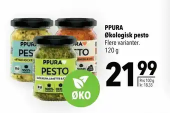 Citti PPURA Økologisk pesto tilbud