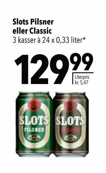 Citti Slots Pilsner eller Classic tilbud