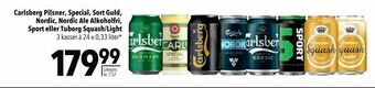 Citti Carlsberg Pilsner, Special, Sort Guld, Nordic, Nordic Ale Alkoholfri, Sport eller Tuborg Squash/Light tilbud