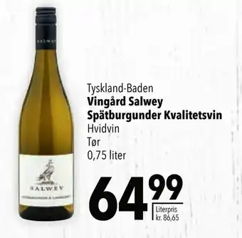 Vingård Salwey Spätburgunder Kvalitetsvin