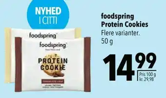 Citti foodspring Protein Cookies tilbud