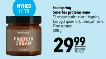 foodspring Smørbar proteincreme