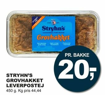 Let-Køb Stryhn's grovhakket leverpostej tilbud