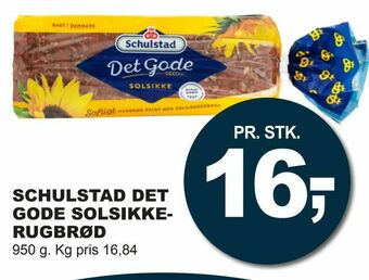 Let-Køb Schulstad det gode solsikkerugbrød tilbud