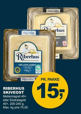 Let-Køb Riberhus skiveost tilbud