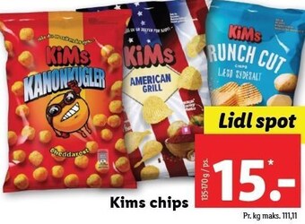 Lidl Kims chips tilbud