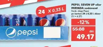 Kaufland PEPSI, SEVEN UP eller MIRINDA tilbud