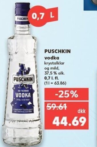 Kaufland DE PUSCHKIN VODKA tilbud
