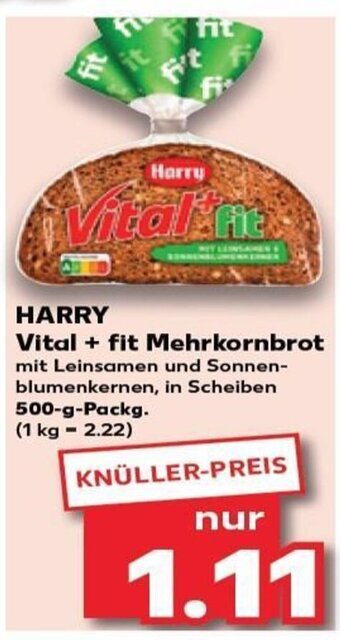 Kaufland DE HARRY Vital + fit Mehrkornbrot tilbud