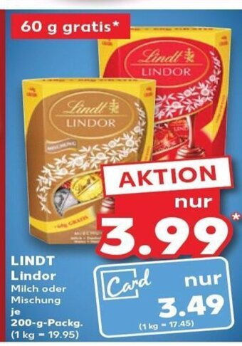 Kaufland DE Lindt LINDOR tilbud