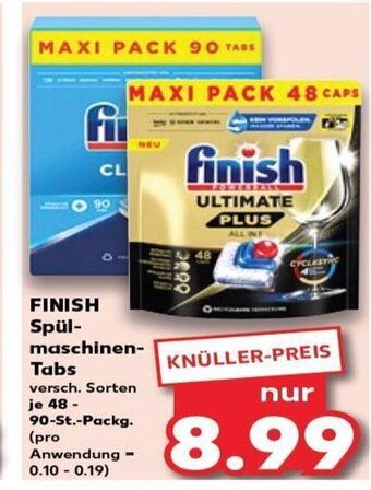 Kaufland DE FINISH Spül-maschinen-Tabs tilbud