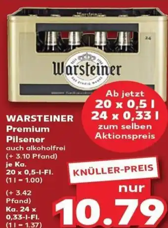 Kaufland WARSTEINER Premium Pilsener tilbud