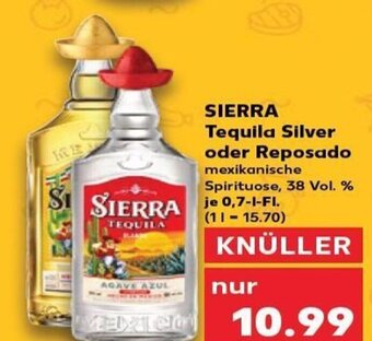 SIERRA Tequila Silver oder Reposado