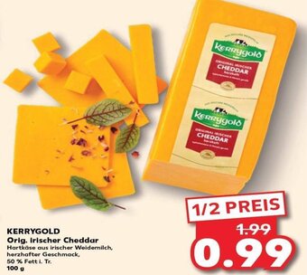 Kaufland KERRYGOLD Orig. irischer Cheddar tilbud