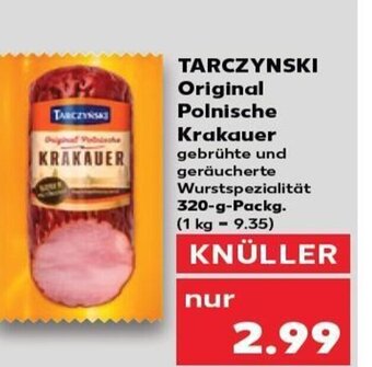 Kaufland TARCZYNSKI Original Polnische Krakauer tilbud