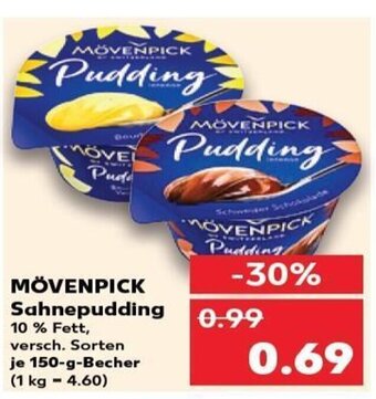 Kaufland MÖVENPICK Sahnepudding tilbud