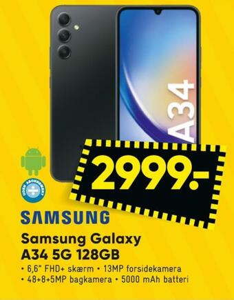 Bilka Galaxy a34 mobiltelefon tilbud