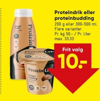 Bilka Protein lab dessert tilbud