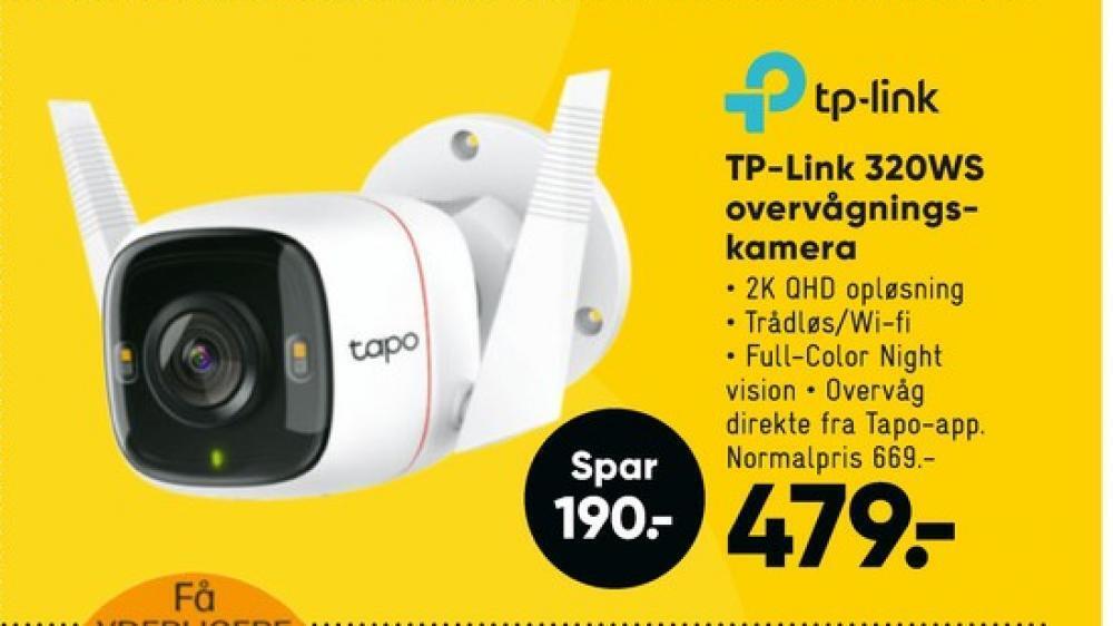 Bilka Tp-link overvågningskamera tilbud