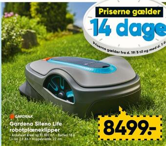 Bilka Gardena robotplæneklipper tilbud