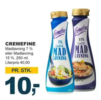 Let-Køb Cremefine madlavningsfløde 7 % tilbud