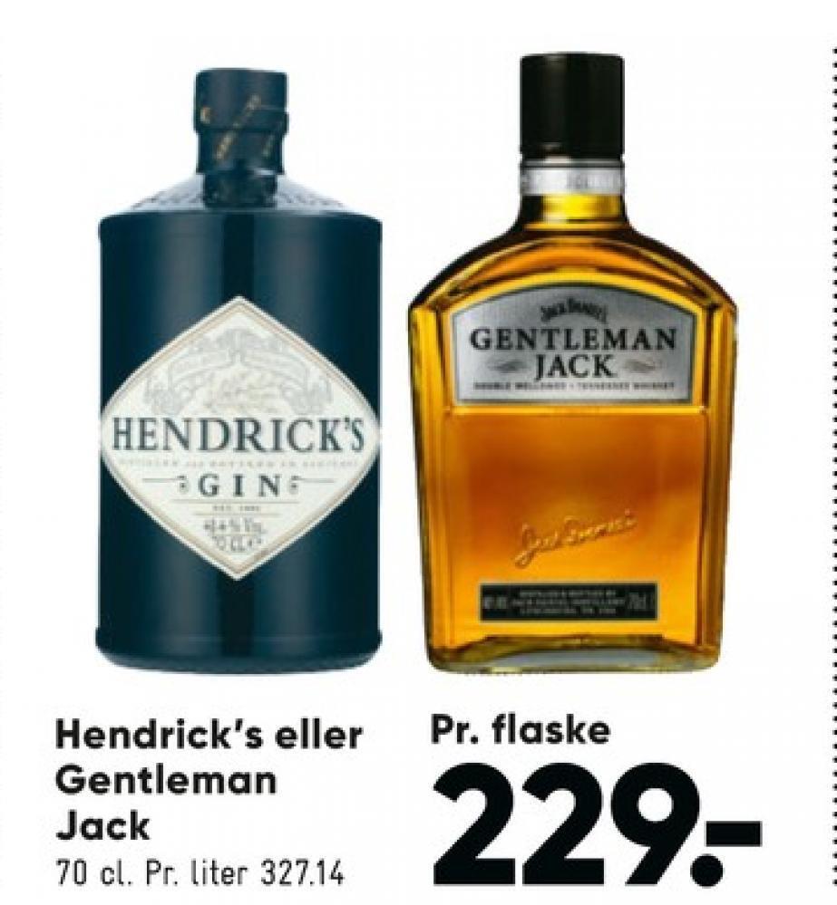 Hendricks gin tilbud hos Bilka
