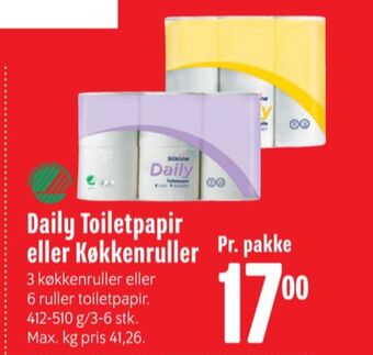 Min Købmand Daily toiletpapir tilbud