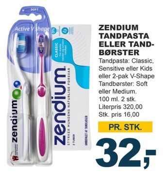 Let-Køb Zendium tandbørste tilbud