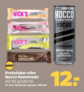 Netto Focus ramonade energidrik tilbud
