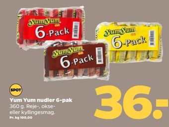 Netto Yum yum nudler tilbud