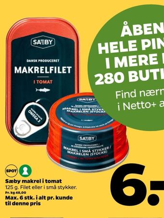 Netto Sæby makrel tilbud