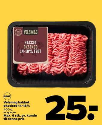 Netto Velsmag hakket oksekød tilbud