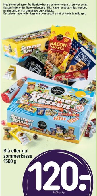 Sommerkassen gul slik