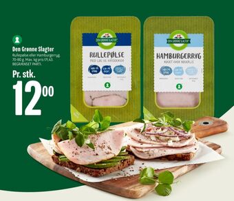 Min Købmand Den grønne slagter rullepølse med løg & krydderier tilbud