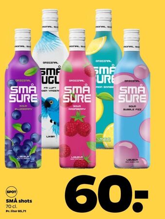 Netto Små sure shots tilbud