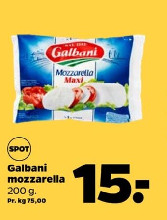 Netto Galbani mozzarella maxi tilbud