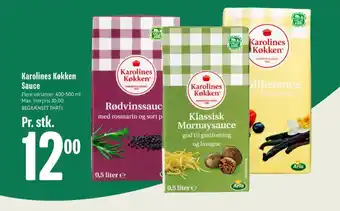 Min Købmand Karolines sauce flydende tilbud