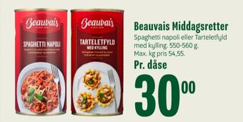 Beauvais tarteletfyld med kylling