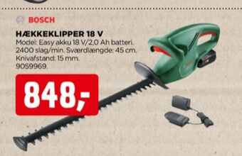 jem & fix Bosch hækkeklipper tilbud