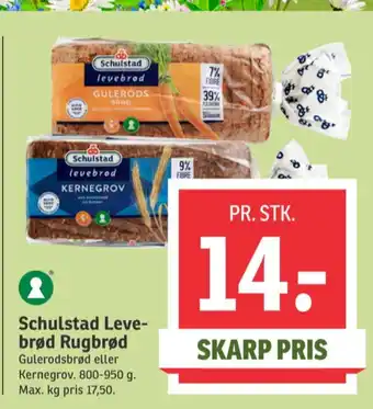 SPAR Levebrød gulerodsrugbrødsskiver tilbud
