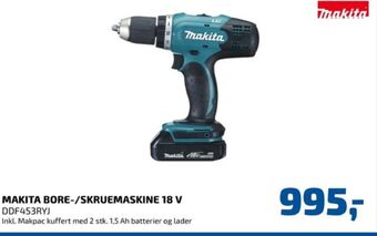 Davidsen Makita bore- og skruemaskine tilbud
