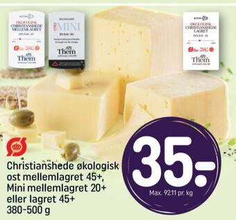 REMA 1000 Christianshede skæreost mellemlagret 45+ tilbud